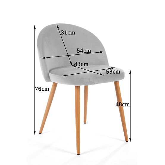 4 x Sametová čalouněná židle SJ.075 Lahvově Zelená