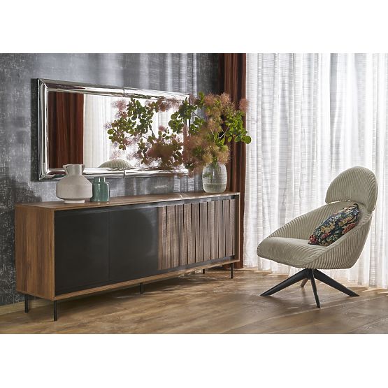 ABISSO nástěnné zrcadlo, stříbrné (1p=1ks)