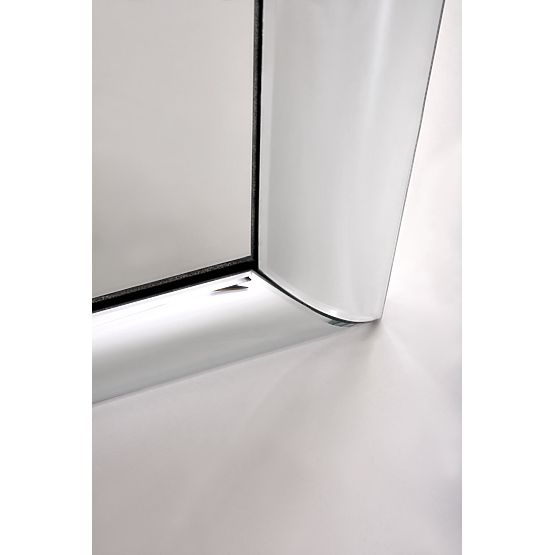 ABISSO nástěnné zrcadlo, stříbrné (1p=1ks)