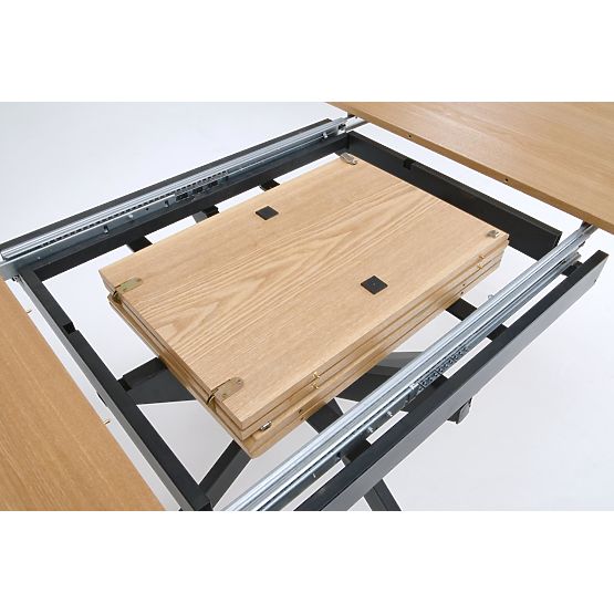 ACORD rozkládací stůl, přírodní / černý (2p=1ks)