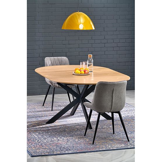 ACORD rozkládací stůl, přírodní / černý (2p=1ks)