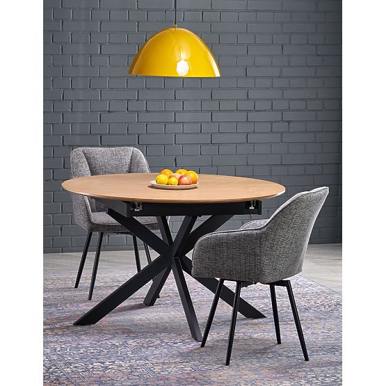 ACORD rozkládací stůl, přírodní / černý (2p=1ks)