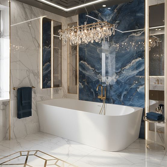 Akrylátová Rohová Vana BELLANTO SLIM 170 Levá