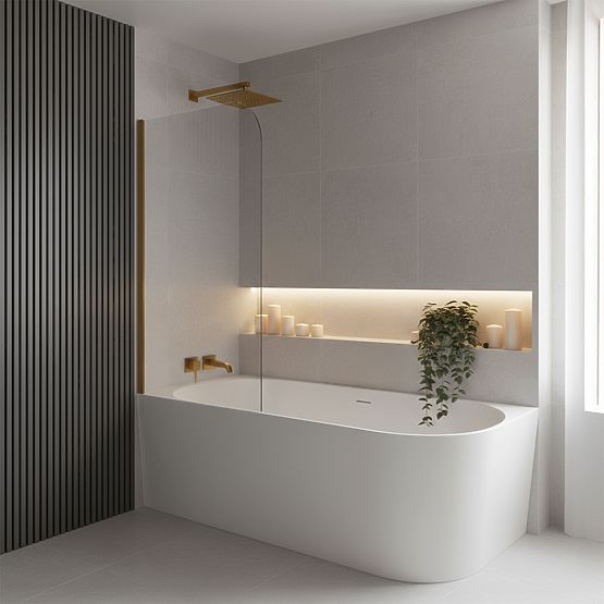 Akrylátová Rohová Vana BELLANTO SLIM 170 Levá