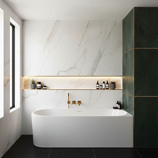 Akrylátová Rohová Vana BELLANTO SLIM 170 Pravá