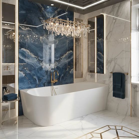 Akrylátová Rohová Vana BELLANTO SLIM 170 Pravá