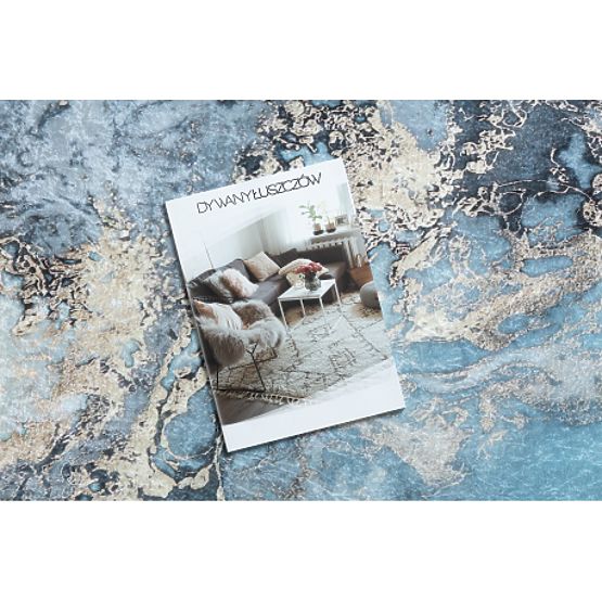 ANDRE mycí kobereček Mramor 2248 protiskluz - modrý