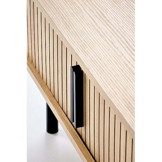 ANGELINA konferenční stolek, přírodní / černý (1p=1ks)