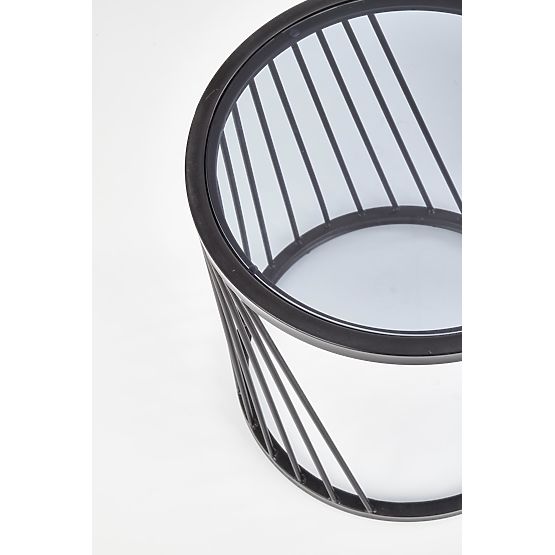 ANTILLA sada 2 stolků černý / kouřový (1p=1ks)