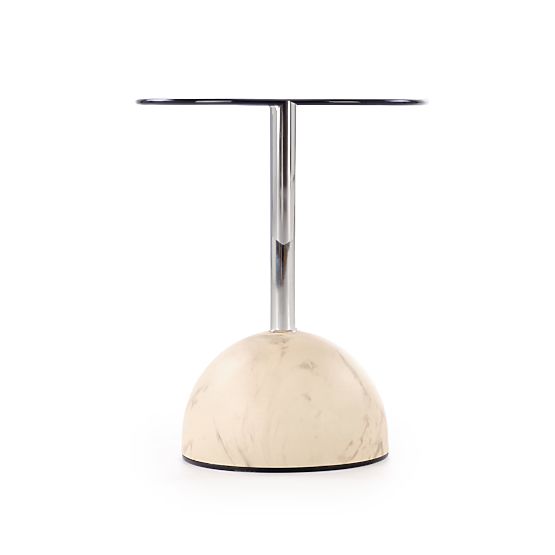 ARIANA konferenční stolek, béžový mramor / hnědá (2p=1ks)