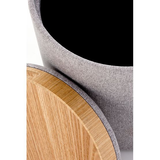 AVIKO sada 2 puf, světle šedá 