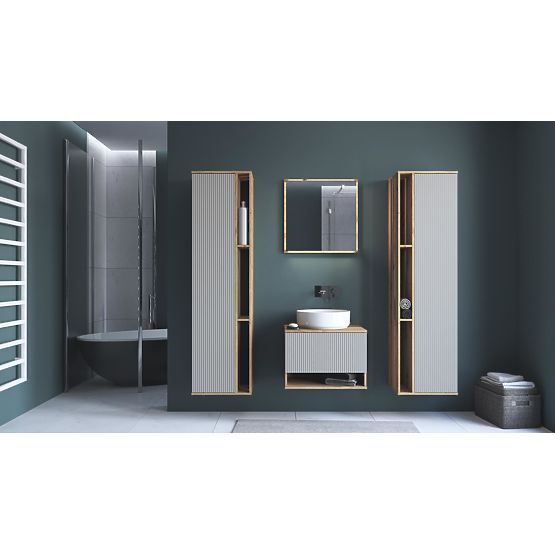 AVIOLA Zrcadlo 60 cm + LED dub artisan (1p=1ks)