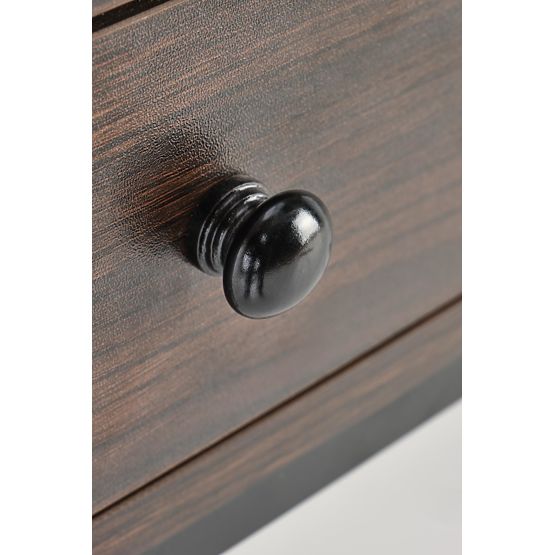 B46 psací stůl ořechový / černý 