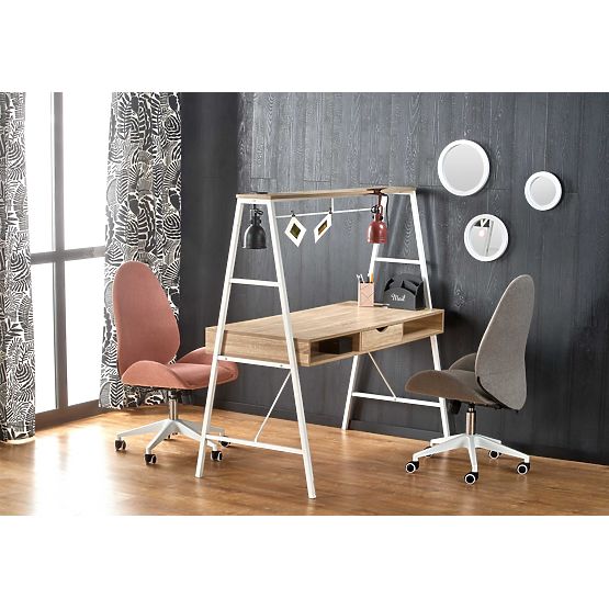 B48 psací stůl dub sonoma / bílý (1p=1ks)