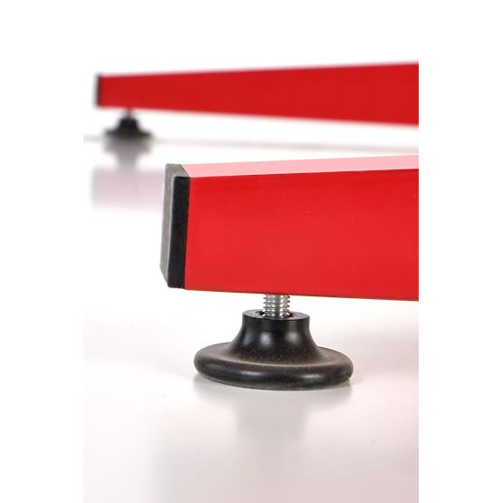 B49 psací stůl černý / červený (1p=1ks)