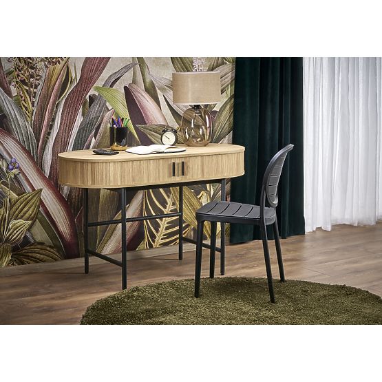 B51 psací stůl přírodní / černý (1p=1ks)