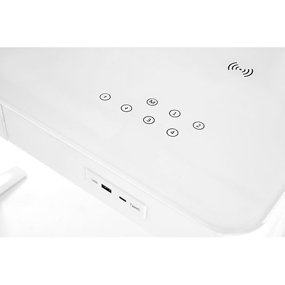 B52 stůl s funkcí nastavení výšky, bílý (2p=1ks)