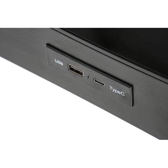 B52 stůl s funkcí nastavení výšky, černý (2p=1ks)