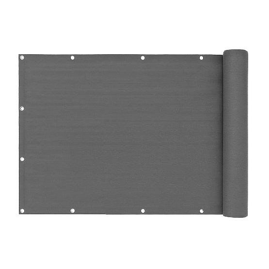 Balkónová clona s kovaním 150x500 cm stínící síť + instalační prvky šedá MultiGarden