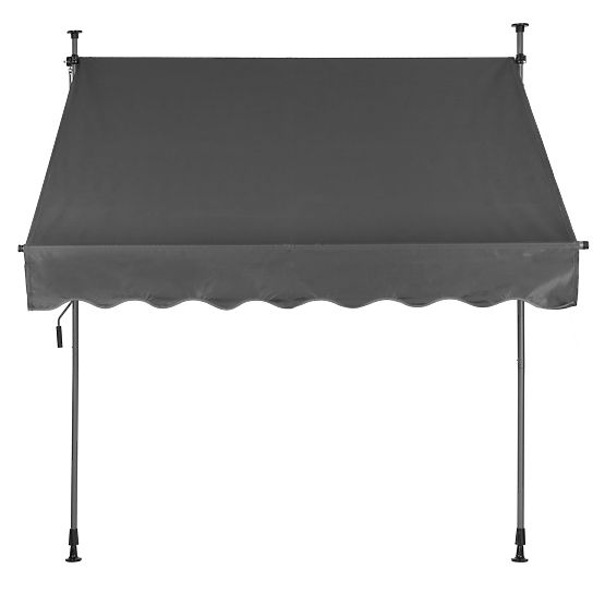 Balkónová sluneční markýza s nastavitelnou výškou, voděodolná s ruční klikou