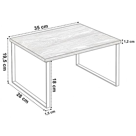 Bambusová kuchyňská police GINGER MAX rustic