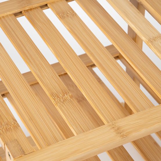 Bambusová rohová kuchyňská police DEDAL