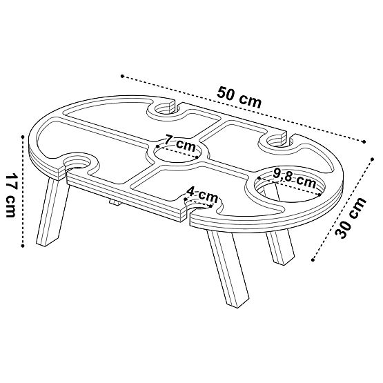 Bambusová servírovací deska DELIA
