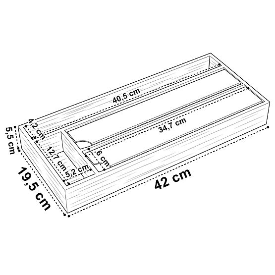 Bambusový dávkovač fólie BORDE