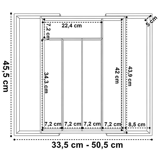 Bambusový organizér na příbory IKAR