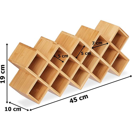 Bambusový stojan na koření KOCHEN 18 sklenic
