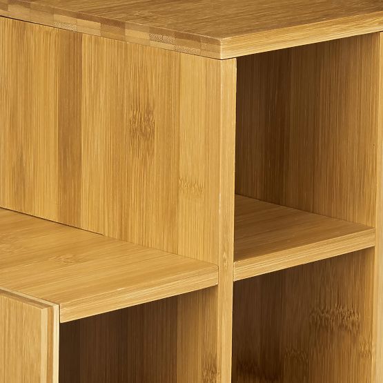 Bambusový stojan na víno SOLARIS přírodní