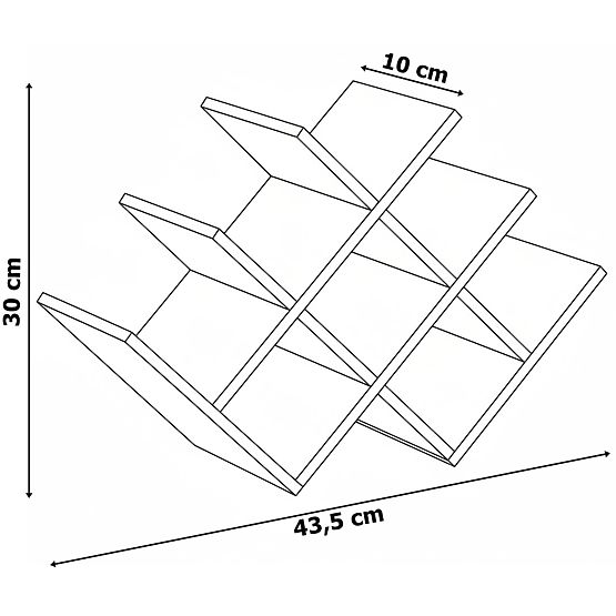 Bambusový stojan na víno SOLARIS přírodní