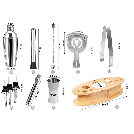 Barmanská sada DERBY 10 dílů