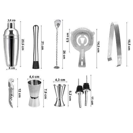 Barmanská sada LOGAN 11 prvků s krabicí