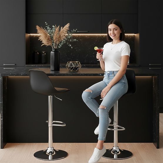 Barová židle Ricardo černá