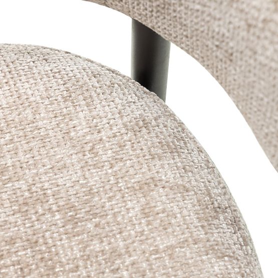 Barová židle Rosario béžová/černé nohy