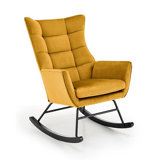 BAZALTO hojdací křeslo hořčicové (1p=1ks)