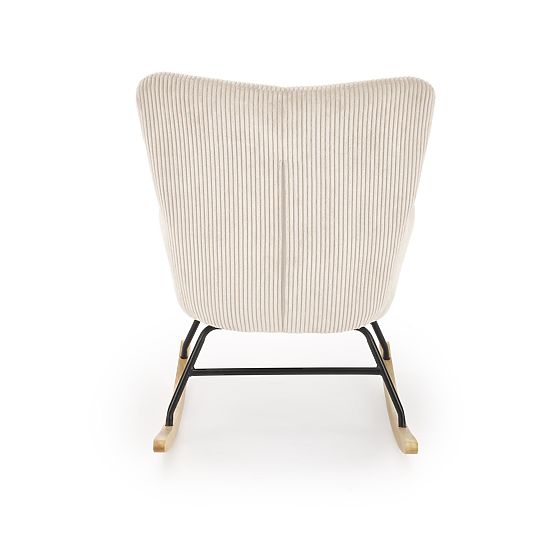 BELMIRO relaxační křeslo s funkcí houpání, krémové (1p=1ks)