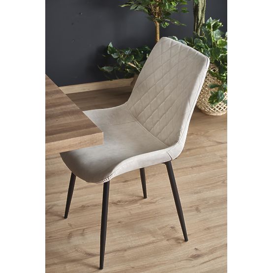 BERLIN rozkládací stůl 140-180 cm, deska - ořechová, rám - černý