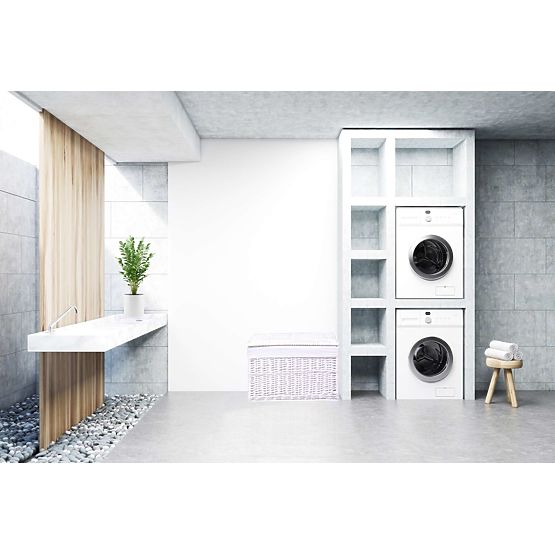 Bílá proutěná truhla 160 L