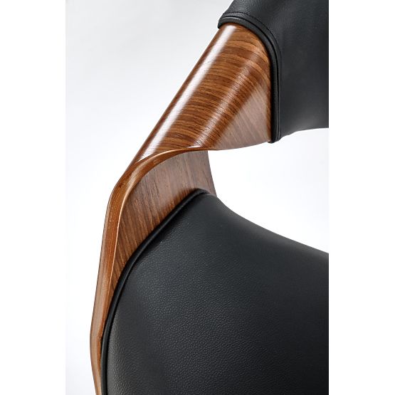 BILBO kancelářské křeslo černé / ořechové (1p=1ks)