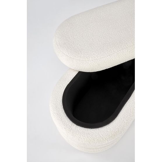 BLISS lavice s úložným prostorem, krémová (1p=1ks)