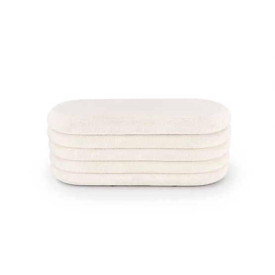 BLISS lavice s úložným prostorem, krémová (1p=1ks)