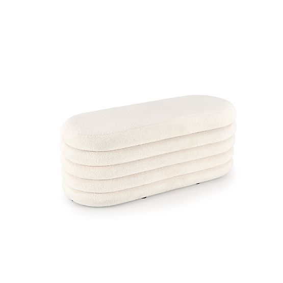 BLISS lavice s úložným prostorem, krémová (1p=1ks)