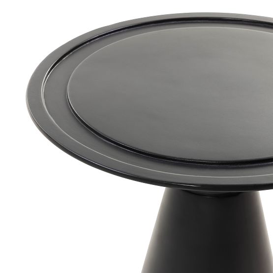 Boční stolek Gavi, betonový, černý