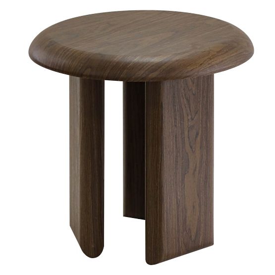 Boční stolek Keo 50 cm, tmavý ořech