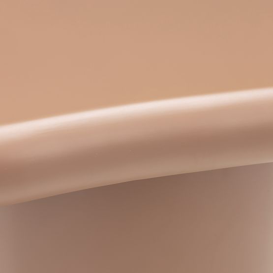 Boční stolek Monaco skořicový, matný, oblé tvary