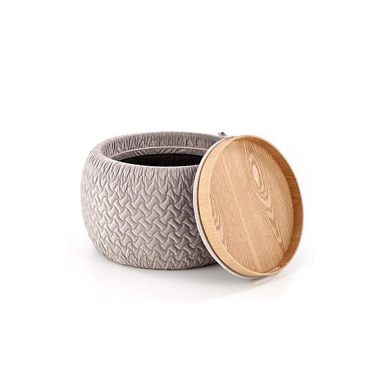 BONO puf světlá šedá (1p=1ks)