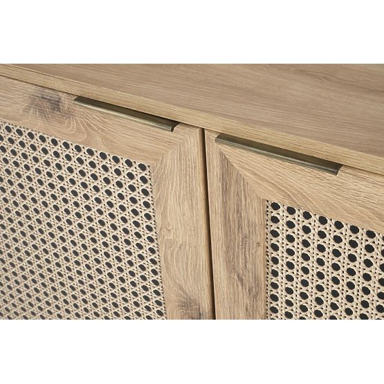 BORNEO KM-2 komoda dub artisan/černá (1p=1ks)