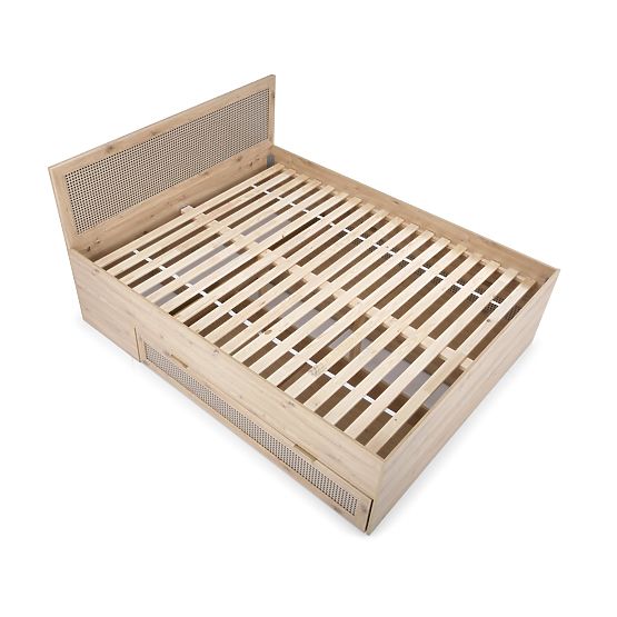 BORNEO LOZ-160 postel 160 dub artisan/černá 